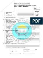 Formulir Pendaftaran SD Tunas Bangsa