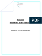 Résumé Electricité Et Bioélectricité PDF