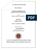 Study of Mutual Funds in India