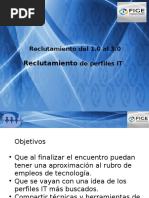 Reclutamiento Del 1.0 Al 3.0 - Reclutamiento de Perfiles IT