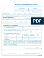 Declaracion Jurada - Maternidad PDF