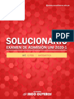 Solucionario Uni 2020-1 Matemática