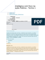 Gestão Estratégica Com Foco Na Administração Pública