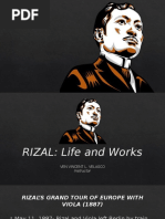 Rizal European Sojourn Before Homecoming and First Homecoming