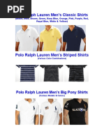 Polo Ralph Lauren, Fred Perry & Burberry Shirts Catalogue