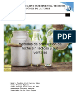 Métodos de Producción de Leche Deslactosada