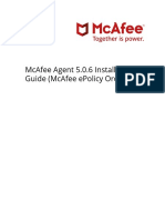 Mcafee Agent 5.0.6 Installation Guide (Mcafee Epolicy Orchestrator) 2-20-2020