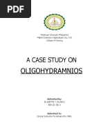 Case Study For Oligohydramnios