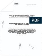 Bases Contrat Servicio Pec 01 2016 Essalud GRDS PDF