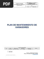 Plan de Manteniminiento de Variadores