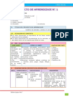 Proyecto de Aprendizaje 1 - UD IX - Editora Quipus Perú