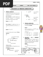 Guía 5 - Reduccion de Terminos Semejantes