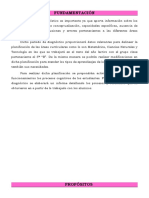 Fundamentación y Planificacion de Diagnostico