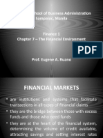 Chapter 7 The Financial Environment