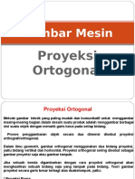 Gambar Mesin (Proyeksi Ortogonal) 3