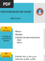 Semana #2 y #3, Administración de Router