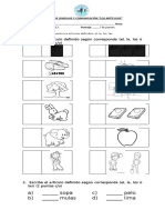 Prueba de Lenguaje y Comunicación-Primero Basico 2017-Articulos Definidos