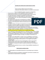 Avances y Perspectivas de La Reforma de La Salud Mental en El Perú