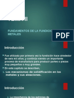 Tema 2. Fundamentos de La Fundición de Metales