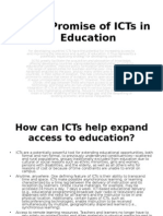 The Promise of ICTs in Education