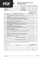 BE-WI-203-08-F05 Technical Checklist Instrumentation - Flow Instruments