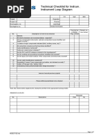 BE-WI-203-08-F11 Technical Checklist Instrumentation - Instrument Loop Diagram