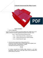 Cálculo Estructural de Filtro Lento