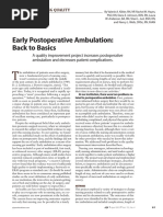 Early Postoperative Ambulation Back To Basics A Quality Improvement Project PDF