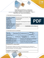 Guía de Actividades y Rúbrica de Evaluación - Fase 3 - Identificar Las Causas Del Problema PDF