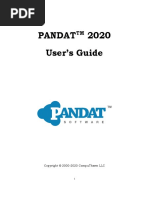 Pandat Manual 2020 PDF