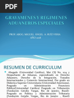 1 Gravamenes y Regimenes Aduaneros Especiales 2018