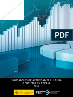 Indicadores de Actividad en Cultura Cientifica en Espana 2017 Fecyt