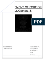 Enforcement of Foreign Judgements