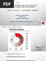 Opportunities and Challenges in Rural Water Sector in India