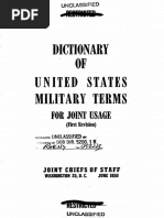 Dictionary of The US Military Terms For Joint Usage, 1950