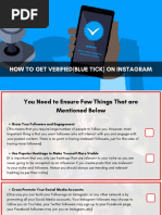 How To Get Verified (Blue Tick) On Instagram PDF