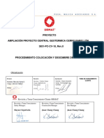 3831-PC-CV-10 PROCEDIMIENTO COLOCACIÓN Y DESCIMBRE DE MOLDAJES, Rev.0 PDF