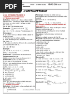 Arithmetique Dans Z Cours Et Exercices Corriges PDF