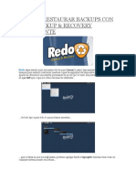 Crear y Restaurar Backups Con Redo Backup