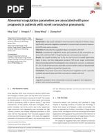 Tang Et Al. - 2020 - Abnormal Coagulation Parameters Are Associated With Poor Prognosis in Patients With Novel Coronavirus Pneumonia