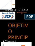 PREMIO EFFIE PLATA BCP Bxi