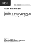 SI 147-1 Edition 1 - Approval of Aircraft Maintenance Training Organizations 25 September 2017 PDF