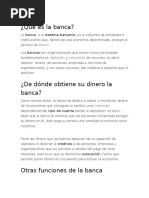 Qué Es La Banca