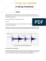 Drum Mixing Cheatsheet