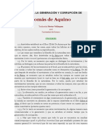 Comentario A La Generación y Corrupción de Aristóteles