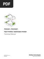 Input, Output Module FDCIO221 Technical Manual PDF