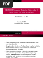 Pengantar Statistika Matematika II