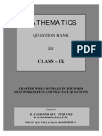 Maths Class Ix Question Bank PDF