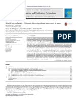 Hybrid Ion Exchange - Pressure Driven Membrane Processes in Water Treatment A Review PDF