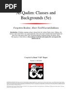 Al-Qadim Classes and Backgrounds (5e)